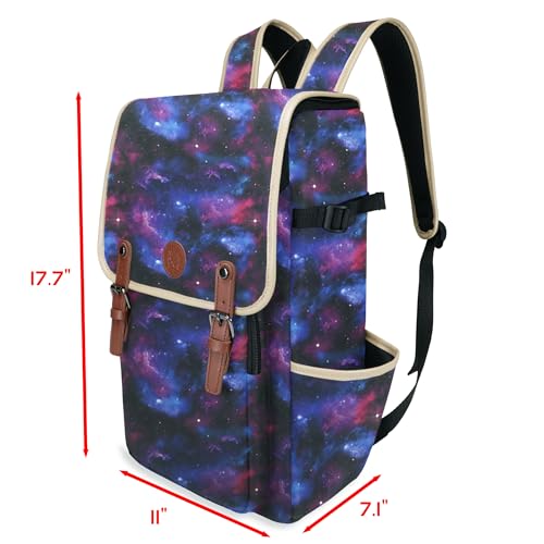 ENHANCE Designer Edition DnD Backpack - Stylish RPG Backpack for Dungeons and Dragons - Travel DnD Bag fits 4 Books and Binder with Miniature Storage, Map Holder, Comfortable Shoulder Straps (Galaxy) - color: Galaxy