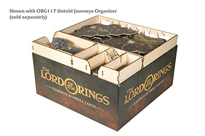 The Broken Token Untold Journeys Box Organizer for The Lord of The Rings: Shadowed Path - Wood Storage Box with Multiple Trays - Wooden Game Organizer - style: Shadowed Path