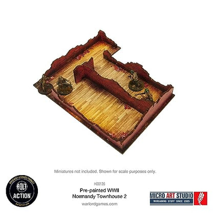 WW2 Normandy Townhouse 2 HDF Prepainted Terrain