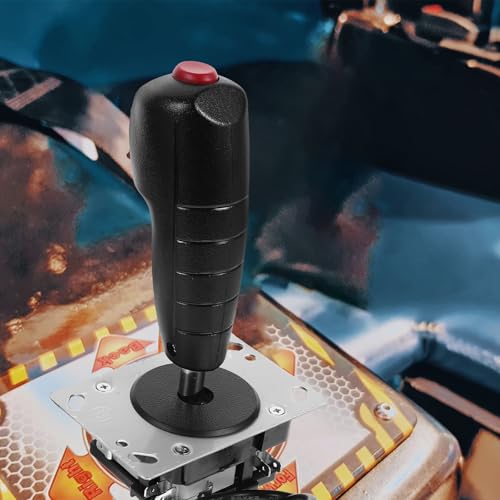 BESPORTBLE Flight Joystick with Buttons Vibration Feedback Portable Game Controller Stick for PC Simulator Arcade Gamer Accessories