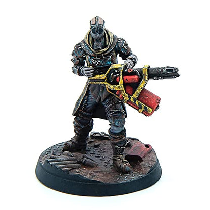 Modiphius Entertainment Fallout Wasteland Warfare: Raiders - The Forged - 6 Unpainted Resin Miniatures, Includes Scenic Bases, 32MM Scale Figures, Tabletop Roleplaying Game Minifigures - style: Forged