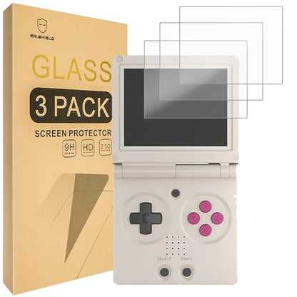Mr.Shield 3-Pack Tempered Glass Screen Protector for ANBERNIC RG35XXSP | Japan Glass with 9H Hardness