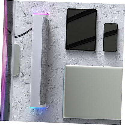 Angoily Computer Soundbar Gaming Soundbar for Monitor Dual Speaker Sound Box Stereo Speaker Music Player for White - color: White