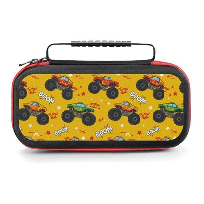 AoHanan Monster Truck Cartoon Switch Carrying Game Case with 20 Games Cartridges Hard Shell Travel Protection Case for Switch Console & Accessories - color: Monster Truck Cartoon