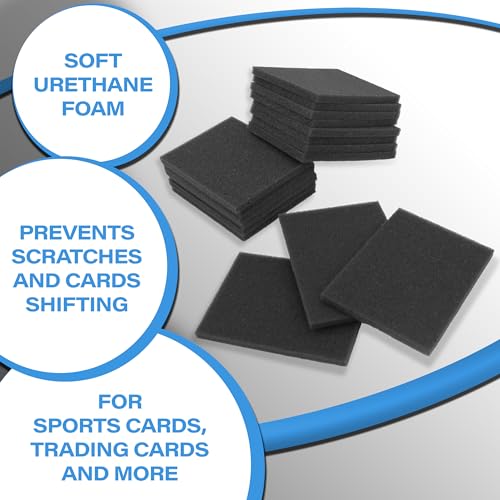 CASEMATIX 3x4 Card Dividers For Toploader Storage Boxes and Trading Card Storage,24 Pack of Foam Card Box Dividers Precision Cut to Fit Top Load Card Cases, TCG Boxes and One Touch Card Holders