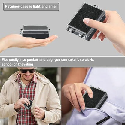 10Pcs Black Plastic Display and Storage Boxes, 2.62x1.71x0.89 Inch Small Organizer Case with Protective Sponge for Necklace Medal Bracelet