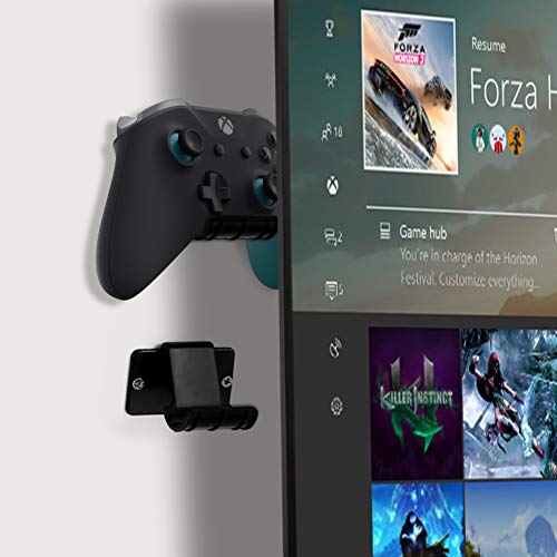 VIVO Universal Video Game Controller Wall Mount Holders, Compatible with PlayStation, Xbox, NVIDIA, Nintendo Switch Controllers, and More, 2-Pack, Black, MOUNT-GM01C - color: Black