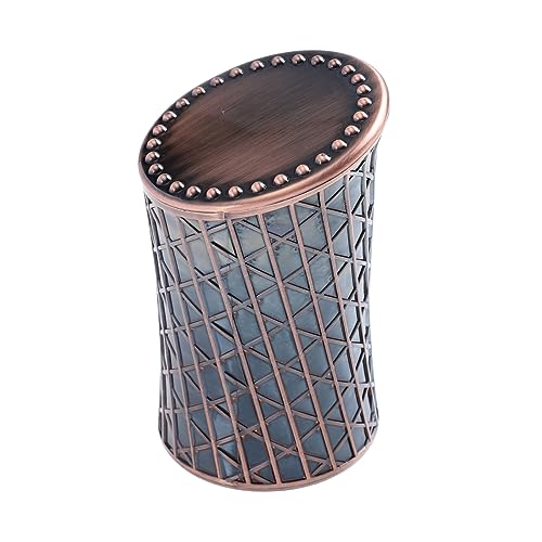 Yardwe 1pc Retro Dice Cup Unique Electroplated Dice Holder for Desktop Decor and Party Accessory Lightweight and Compact Design for and Storage