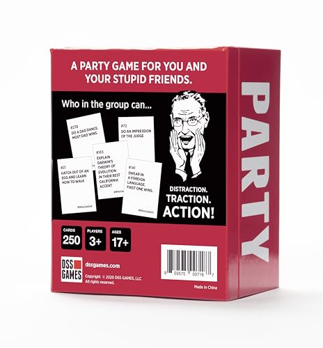 DSS Games Who Can Do It [Compete with Your Friends to Win These Challenges | Adult Party Game | Great for Game Night, Big Groups, Pregames | Gifts for Him] | 250 Challenge Cards, 3+ Players, Ages 17+, Pregame, Game Night, Gift for Him, College Party Game,