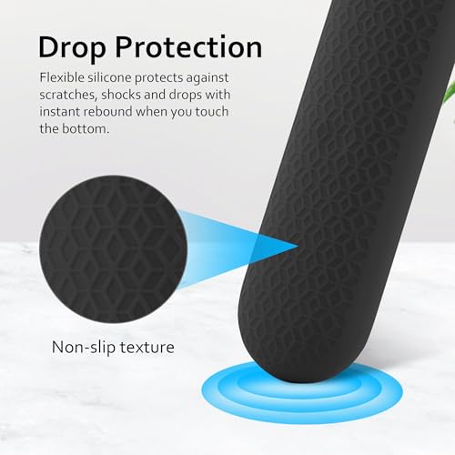 LEFXMOPHY Cover for Google TV Streamer 4K Remote Control Case 2024 Silicone Protective Sleeve - Black - color: BLACK