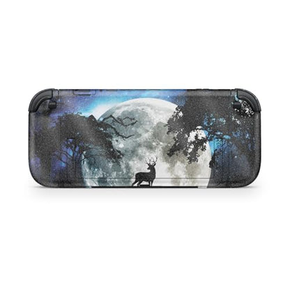 Glossy Glitter Gaming Skin Compatible with Nintendo Switch 2 Console Only - Moonlight Deer - Premium 3M Vinyl Protective Wrap Decal Cover - Easy to Apply | Crafted in The USA by MightySkins - color: Moonlight Deer, size: Switch 2 Console Skin Only, style: