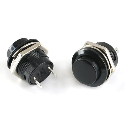 28Pcs 16MM Push Button Momentary Push Buttons 7Colors Red Green Yellow White Black Blue Blackish Green 4Pcs for Each Non Lock Self Reset Arcade Switch Button Self-Resetting Mini Round Switch