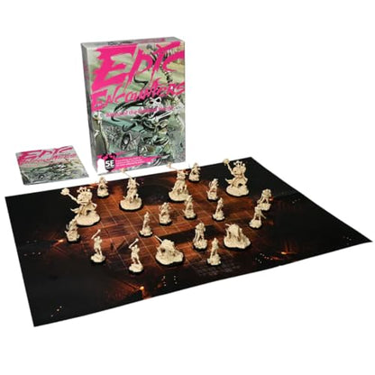 Epic Encounters: Arena of The Undead Horde RPG Fantasy Roleplaying Tabletop Game with 20 Detailed Miniatures, Double-Sided Game Mat, & Game Master Adventure Book with Monster Stats, 5E Compatible | 20 detailed miniatures, double-sided game mat, adventure