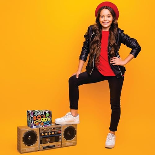 Outset Media - 80's 90's Trivia - Includes 220 Cards with Over 1200 Fun Questions and Answers - Ages 12+