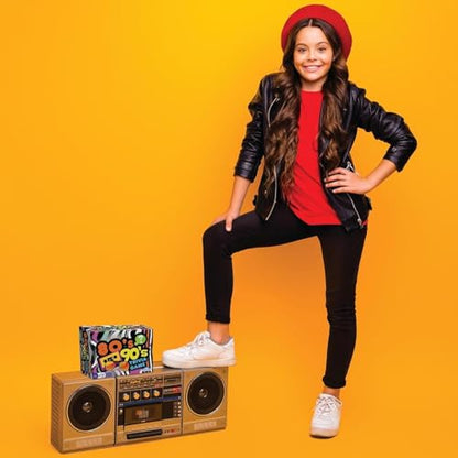 Outset Media - 80's 90's Trivia - Includes 220 Cards with Over 1200 Fun Questions and Answers - Ages 12+
