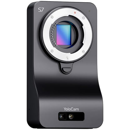 YOLOLIV YoloCam S7, 4K60 Streaming Webcam with Interchangeable Lens | ToF AutoFocus, Software Control, 4X Zoom, HDR, DSLR-Like Control, Cinematic Effects, HDMI Out & USB Out, Camera Body Only