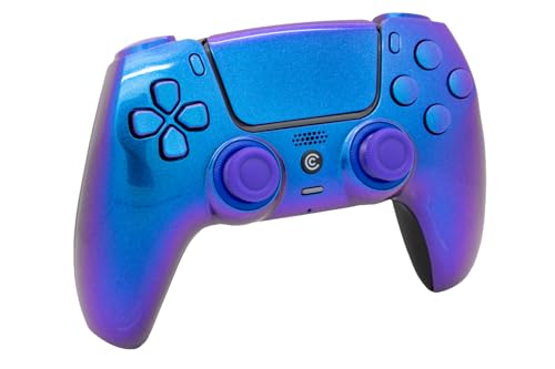 Custom Controllerzz Custom Wireless Controller Compatible with PS5 - Multiple Designs Available (Chameleon & Chameleon Inserts) - color: Chameleon & Chameleon Inserts