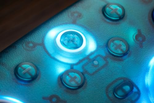 8Bitdo Ultimate 2 Wireless Controller for PC,Apple/Steam/Android,Clear Blue | TMR Joysticks, Hall/Tactile Triggers, 8Speed 2.4G, 1000Hz Polling Rate, Motion Control, RGB Fire Ring, Charging Dock - color: Clear Blue