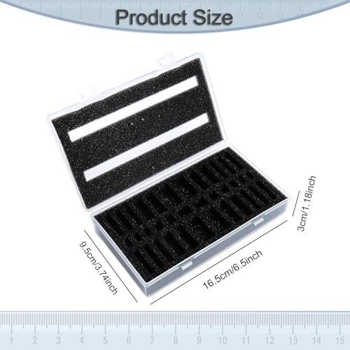 1:64 1:87 Miniature Figure Box Protection Box, Impact Resistant, Pre Grooved Foam Layer Show Case, Action Figure Container