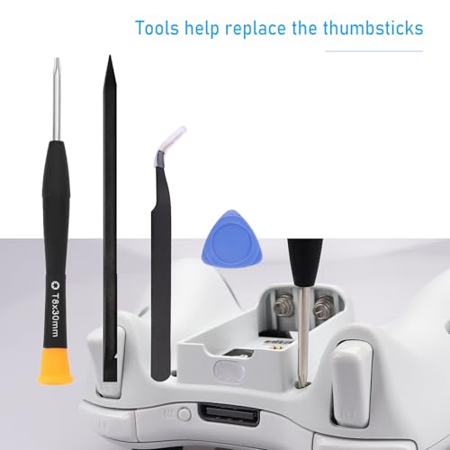 Ikpek 8 Pcs Replacement Thumbsticks for Xbox 360 Controller, Plastic Thumb Stick Joystick Grip Replacement for Xbox 360 Controller Accessories - size: 8 Grey