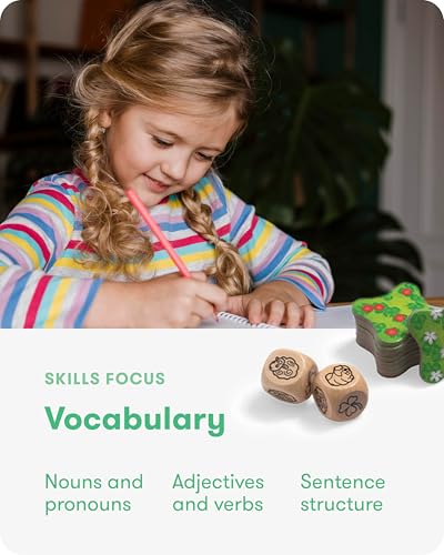SimplyFun Clover Leap - Educational Vocabulary Game - Sentence Building for Kids, Develop Sentence Structure & Vocabulary Skills, Fun Learning Game for Families - 2-4 Players, Ages 5 & Up - style: Clover Leap