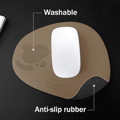 GREEDY FARMERS Mouse pad, Non-Slip Washable Waterproof Computer Mouse pad (Cocoa Taupe) - color: Cocoa Taupe
