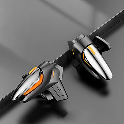 Newseego for PUBG Game Controller Trigger, [1 Pair] New Version Smart Phone Game Controller Gamepad Large Thickness, Sensitive Aim & Shoot PUBG Triggers for iOS/Android-Black. - color: Black -A1
