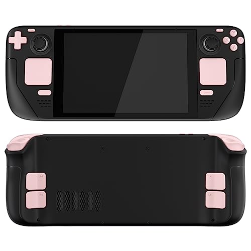 eXtremeRate Cherry Blossoms Pink Replacement Full Set Buttons for Steam Deck, DIY Custom ABXY D-pad Trackpad Bumpers Triggers Buttons for Steam Deck LCD Handheld Console - Console NOT Included - color: Cherry Blossoms Pink