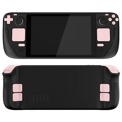 eXtremeRate Cherry Blossoms Pink Replacement Full Set Buttons for Steam Deck, DIY Custom ABXY D-pad Trackpad Bumpers Triggers Buttons for Steam Deck LCD Handheld Console - Console NOT Included - color: Cherry Blossoms Pink