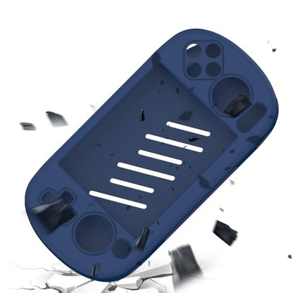 Silicone Protective Case for ANBERNIC RG40XX H Gaming Console Anti-Scratch Dust-Proof Soft Sleeve Cover Protector Gaming Console Sleeve Shell (Blue) - color: Blue