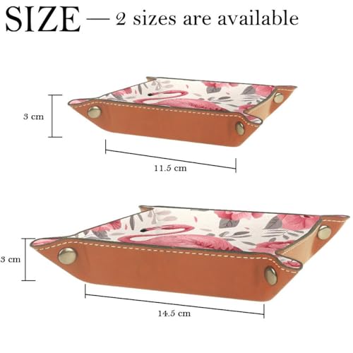 Flamingo Flowers Dice Tray Dice Rolling Tray Folding Dice Holder for Dice Games, Like RPG, DND and Other Table Games - color: Multi 4