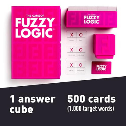 Fuzzy Logic Word Guessing Party Game – Funny Team-Based Card Game for Kids, Teens & Adults, Creative Clue & Strategy Game for Family Game Night, 4+ Players