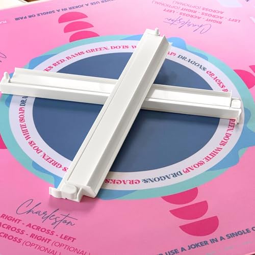 Mahjong Neoprene Learning Mat (33"x33"), Non-Slip Table Mat, Noise Reduction, Table Cover for American Mahjong, (Pink) (Mat Only)