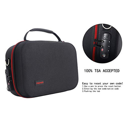 Carrying Storage Case for Nintendo Switch,Large Protective Travel Hardshell Messenger Bag for Switch Console, Pro Controller, Accessories Switch Dock, AC Adapter with 16 Game Cards and Shoulder Strap