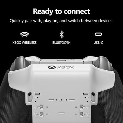 Xbox Wireless Gaming Controller | Elite Series 2 Core | Robot White | Console, PC, and Cloud Devices | Adjustable Thumbsticks | Trigger Locks - color: Robot White