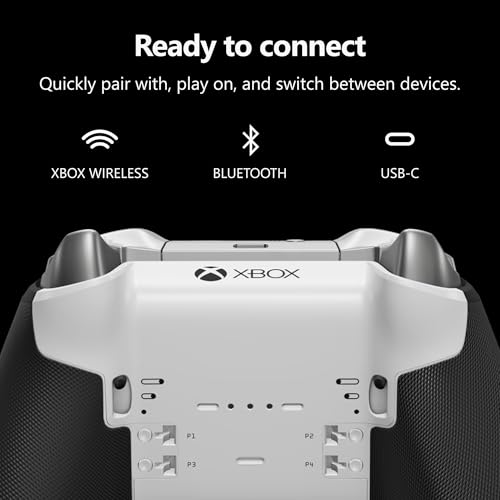 Xbox Wireless Gaming Controller | Elite Series 2 Core | Robot White | Console, PC, and Cloud Devices | Adjustable Thumbsticks | Trigger Locks - color: Robot White