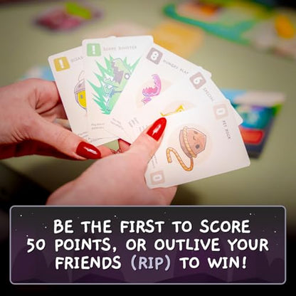Unstable Games Happy Little Dinosaurs Board Game - Funny Card Game for Adults and Kids - Family Board Games for 2-4 Players, Ages 8 and Up, From the Creators of Unstable Unicorns and Here to Slay - style: Base Game