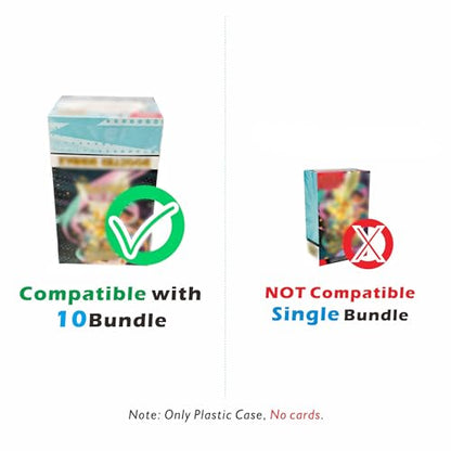 1PC Acrylic Magnetic Case for NEW Booster Bundle(10Bundle) ME2.5 Ascended Heroes Acrylic Display Case with Magnets Lid
