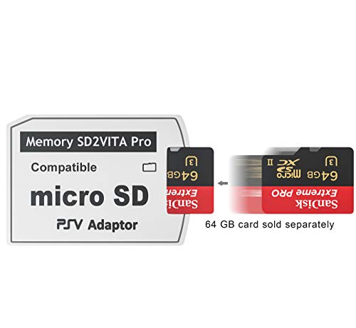 Skywin-Kit for PSVita Case, PS Vita Case, Charging Cable, and Micro SD Memory Card Adapter Compatible with PS Vita 1000/2000 3.6 or HENkaku System | Includes Charging Cable & Micro SD Memory Card Adapter Compatible with PS Vita 1000/2000 3.6 or HENkaku Sy