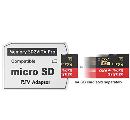 Skywin-Kit for PSVita Case, PS Vita Case, Charging Cable, and Micro SD Memory Card Adapter Compatible with PS Vita 1000/2000 3.6 or HENkaku System | Includes Charging Cable & Micro SD Memory Card Adapter Compatible with PS Vita 1000/2000 3.6 or HENkaku Sy