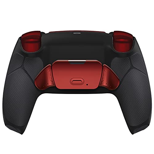 HEXGAMING RIVAL Wireless Controller Compatible with ps5, Black Red | Hall Effect Joysticks, Mouse-Click Triggers & Bumpers, 2 Remappable Back Buttons, 8 Swappable Sticks, FPS Gaming - color: Black Red