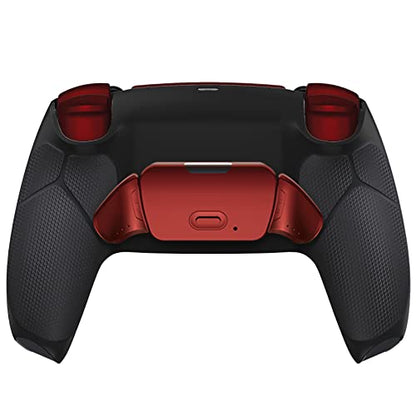 HEXGAMING RIVAL Wireless Controller Compatible with ps5, Black Red | Hall Effect Joysticks, Mouse-Click Triggers & Bumpers, 2 Remappable Back Buttons, 8 Swappable Sticks, FPS Gaming - color: Black Red