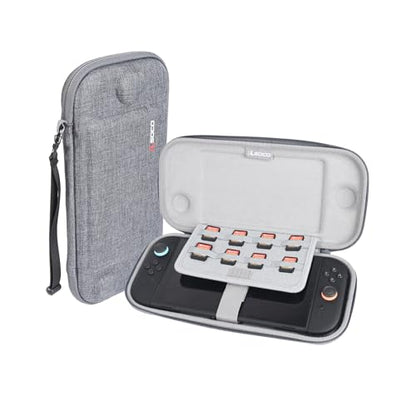 RLSOCO Slim Case for Nintendo Switch 2 Game Console with 8 Game Card Slots - Grey (Case Only) - color: Small Case Grey
