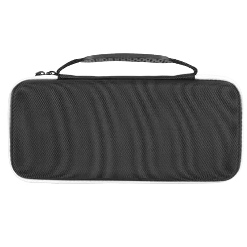 Estink Handheld Game Console Carrying Case EVA Nylon Shockproof Storage Bag 31 X 14 X 6cm for Ally 7 Inch 120Hz Gaming Handheld Travel Camping Daily Use (White) - color: White