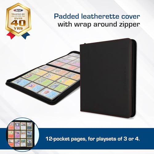 BCW 12 Pocket Z-Folio LX Game, Pink - color: Pink