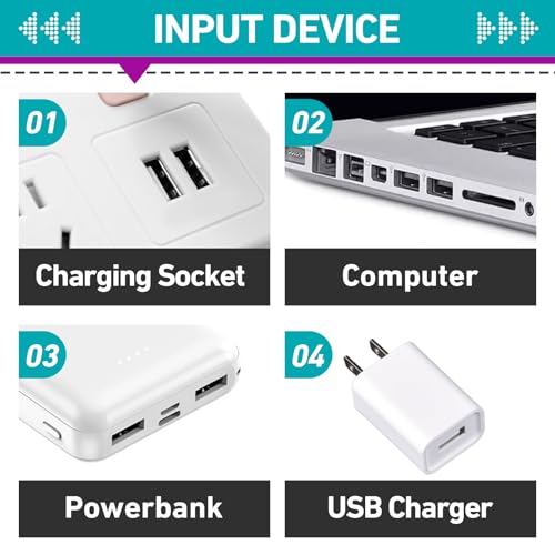 2 Pcs 1866460 Charging Cable Compatible with Minn Kota i-Pilot Remote | Including Bluetooth-Enabled and Legacy Models, Reliable Replacement Power Cord for Quick and Safe Charging