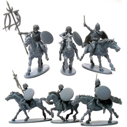 Wargames Delivered - Victrix Numidian Cavalry with Bonus Miniature STL Download - 28mm Multipose 12 Figures Plastic Miniatures Set, Spears for Wargaming & Tabletop Strategy Games