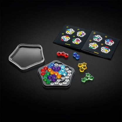 SmartGames IQ Deluxe: Pentagon - the New IQ Series from SmartGames Featuring 120 Challenges in a Deluxe Travel Case for Ages 14 - Adult