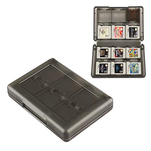 3DS Game Holder Card Case, 28-in-1 Game Holder Card Case Compatible with Nintendo NEW 3DS / NEW 3DS XL / 3DS / 3DS XL / DSi / DSi XL / DS / NEW 2DS /NEW 2DS XL / 2DS/ 2DS XL Catridge Storage Box (Black) - color: Black