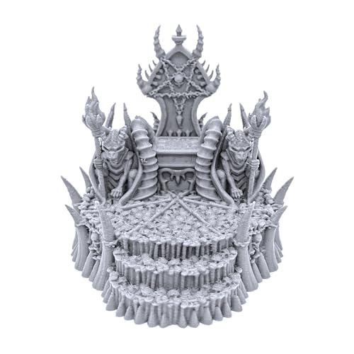 EnderToys Skull Throne by Printable Scenery, 3D Printed Tabletop RPG Scenery and Wargame Terrain 28mm Miniatures